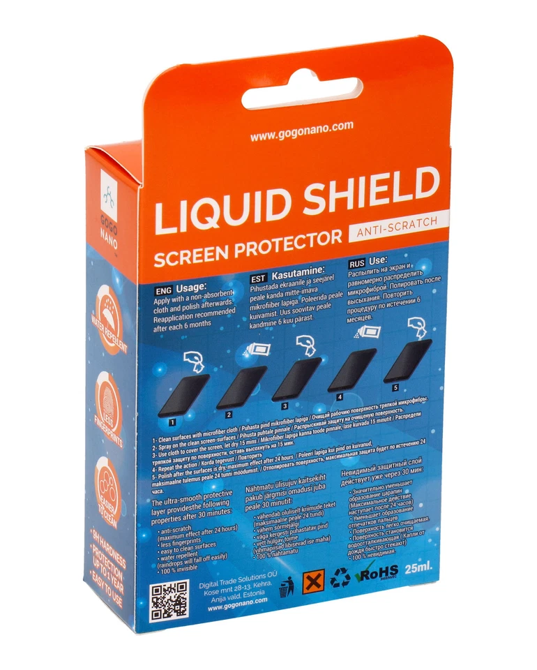 Liquid Glass Screen Protector Nano for Cell Phones Invisible Universal Film LCD - Image 3 of 4