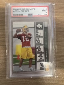 2005 Upper Deck Rookie Premiere Aaron Rodgers #16 Rookie Card PSA 9 MINT