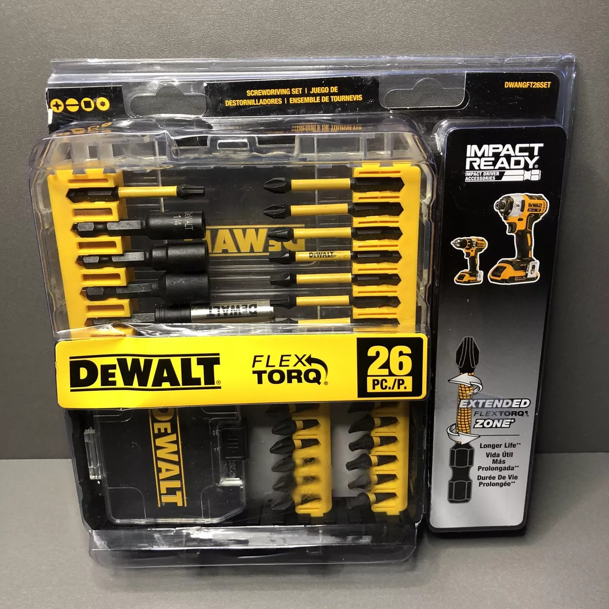 Dewalt DWANGFT 26 pc Flex Torq Screwdriving Bit Set ~ NIP ~ Read