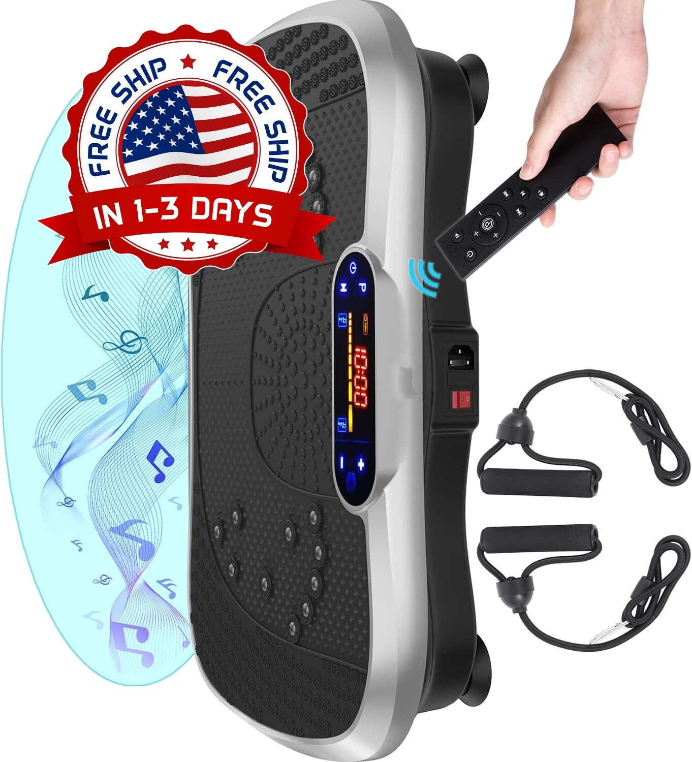 M&aacute;quina de ejercicio con placa vibratoria entrenamiento de 