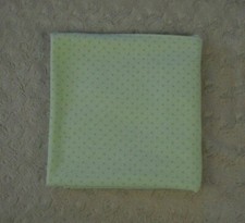 Green Polka Dots Baby Receiving Blanket Flannel Lovey Thin Swaddle