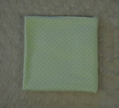 Green Polka Dots Baby Receiving Blanket Flannel Lovey Thin