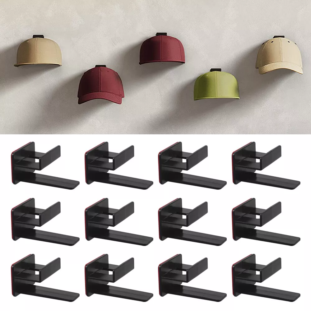 12X Baseball Cap Hat Rack Wall Door Hanger Holder Storage