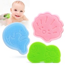 Baby Bath Sponge Natural Cute Shapes Soft Shower Sponges For Bathing Bathtub Foa