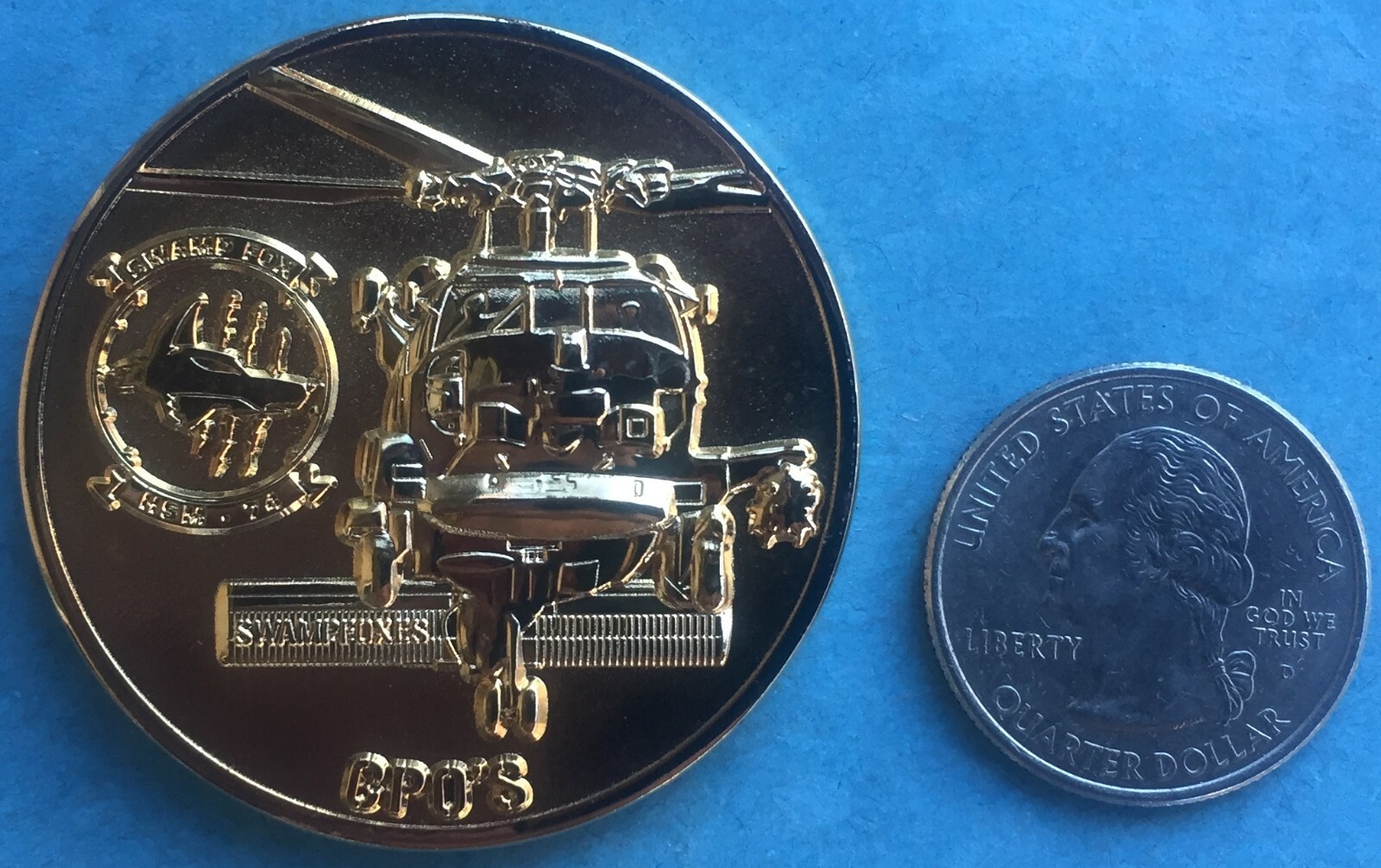 US NAVY CHALLENGE COIN - HSM-74 