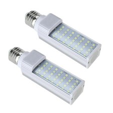 2X Fishpod White Plant Aquarium 7W Grow Light LED Tank Fish Coral Bulb E27 N7R2