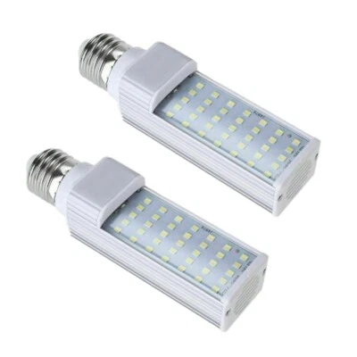 SODIAL 2X Fishpod White Plant Aquarium 7W Grow Light LED Tank Fish Coral Bulb E27 N7R2