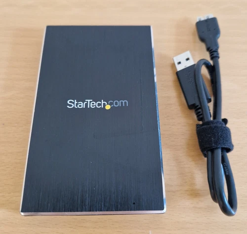 StarTech 2.5" USB 3 SuperSpeed SSD SATA Metal Hard Drive Enclosure SAT2510BU32