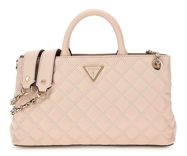 Guess Giully Girlfriend Shoulder Satchel Handtasche Light Beige Lachsfarben Neu-image