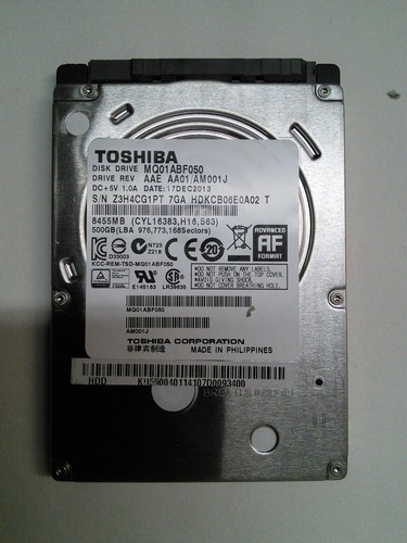 SATA 500GB Toshiba MQ01ABF050