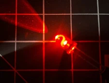 5mm Red Flickering LED Camp Fire / Fire Box glow for trains and layouts! 2pk