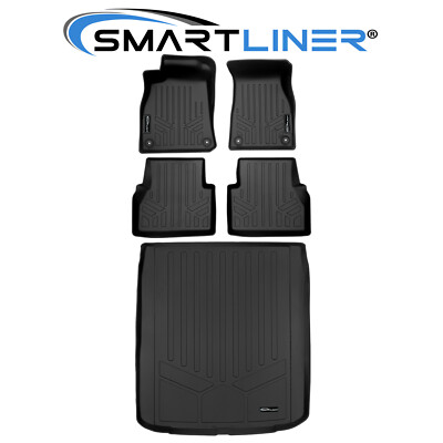 SMARTLINER Custom Fit Floor Mats 2 Row Cargo Liner TPE 2019-2025 Audi A7 S7
