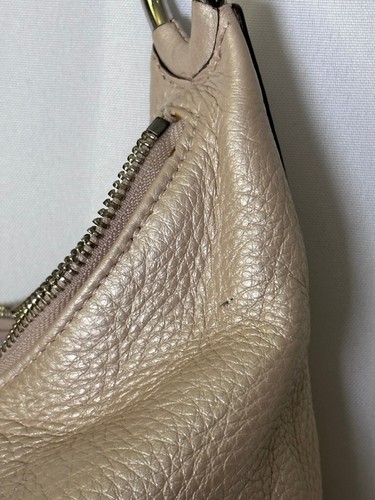 Bolso de hombro Coach de cuero Kristin Hobo champán rosa polvoriento L1026-16808 - Imagen 8 de 19