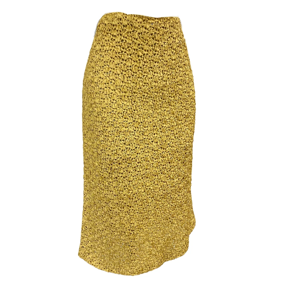 Saia lápis de malha vintage década de 1940 40 Bombshell Rockabilly Pinup Buttercup - Imagem 2 de 4