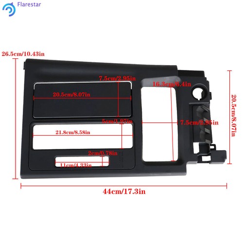 10265546 For 1994-1996 Corvette C4 Automatic Plate Console Black ABS - Picture 3 of 20