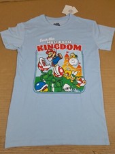Super Mario T-shirt Tour the Mushroom Kingdom graphic tee Adult Sz S