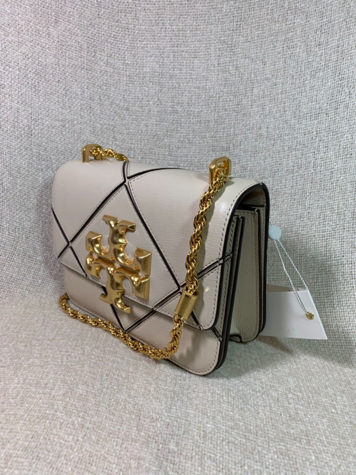 NEW Tory Burch New Cream Small Diamond Quilted Eleanor Shoulder Bag $748  192485900101 | eBay