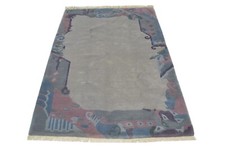 nr EC87 Modern Hochwertiger Wollteppich Tibet Nepal Teppich Wolle 200 x 138 cm