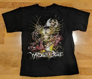 Vintage Winds Of Plague Tour T-Shirt Black Adult M Medium Deathcore Metal | eBay