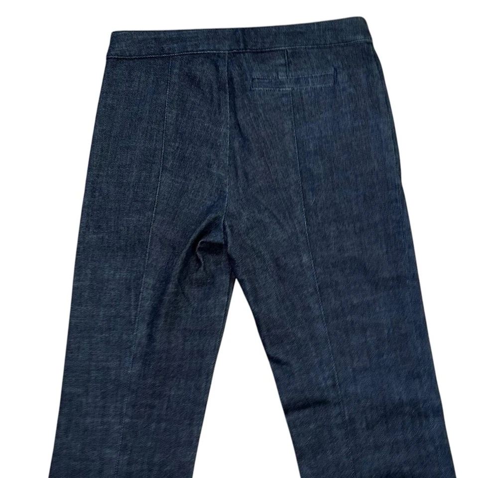 Pantalones de mezclilla Tory Burch azul marino pierna recta pantalones de mezclilla para mujer 24 Preppy dinero antiguo Foto 3 de 4