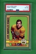 1972/73 O-PEE-CHEE NHL HOCKEY CARD #172 TERRY HARPER PSA 6