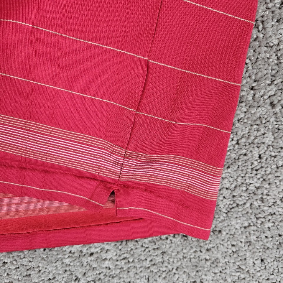 Nike Tiger Woods Collection Shirt Men's L Red Golf Polo Dri Fit Stretch