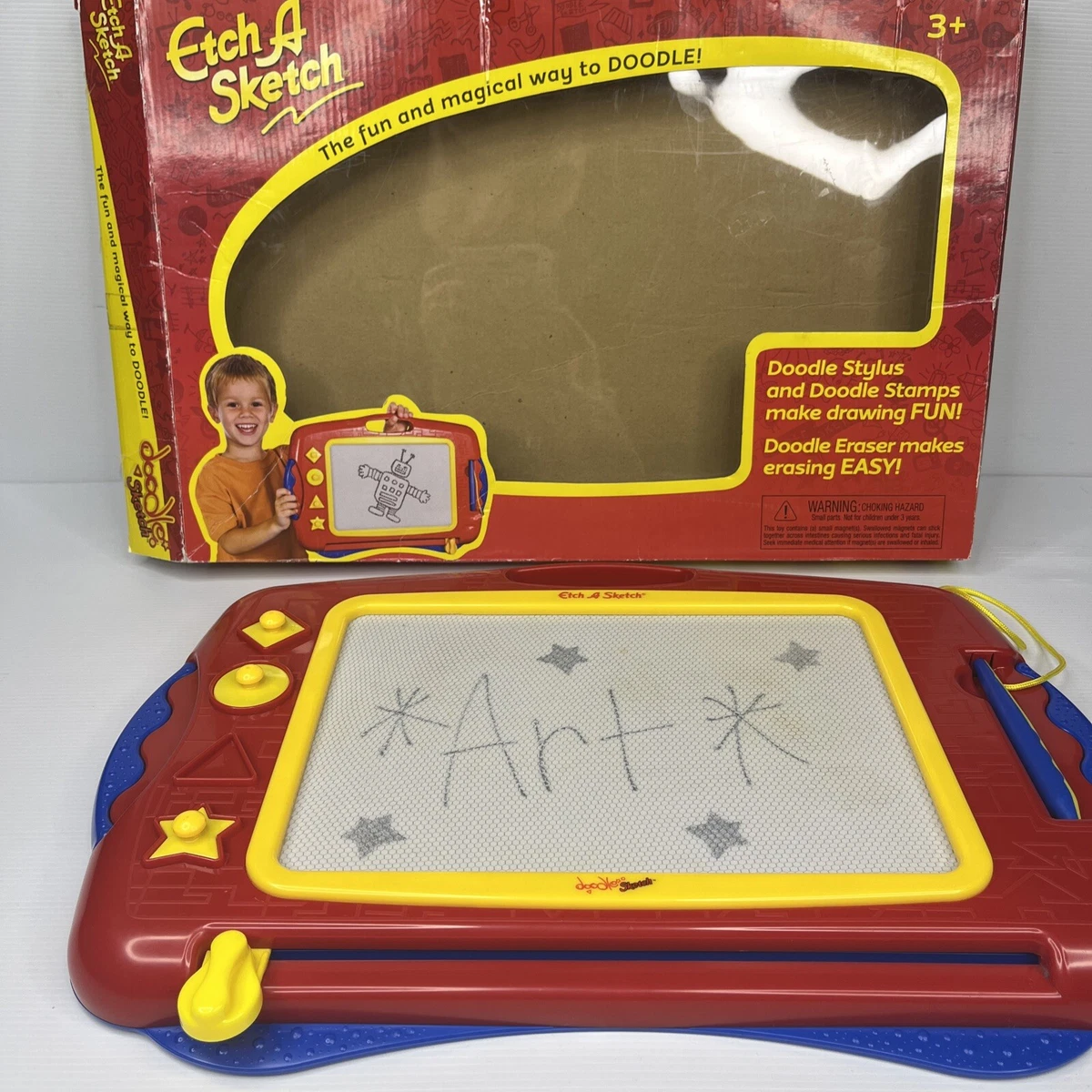 Vintage Etch a Sketch Doodle Sketch by Ohio Arts Magnet Art 2009 In Box