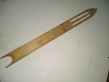 Vintage WOOD Fishing Net Needle Shuttle JUMBO 14" Bellingham WA