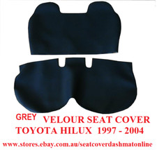 Grey Velour Bench Seat Cover With Smallstick Cutout Fit Toyota Hilux 1997-2004