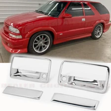For 1994-2003 Chevy S10 94-04 GMC Sonoma std/ext Chrome 2 Door Handle COVERS set