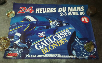 AFFICHE POSTER OFFICIELLE 24 HEURES HOURS DU MANS 24H 2018 non pliée