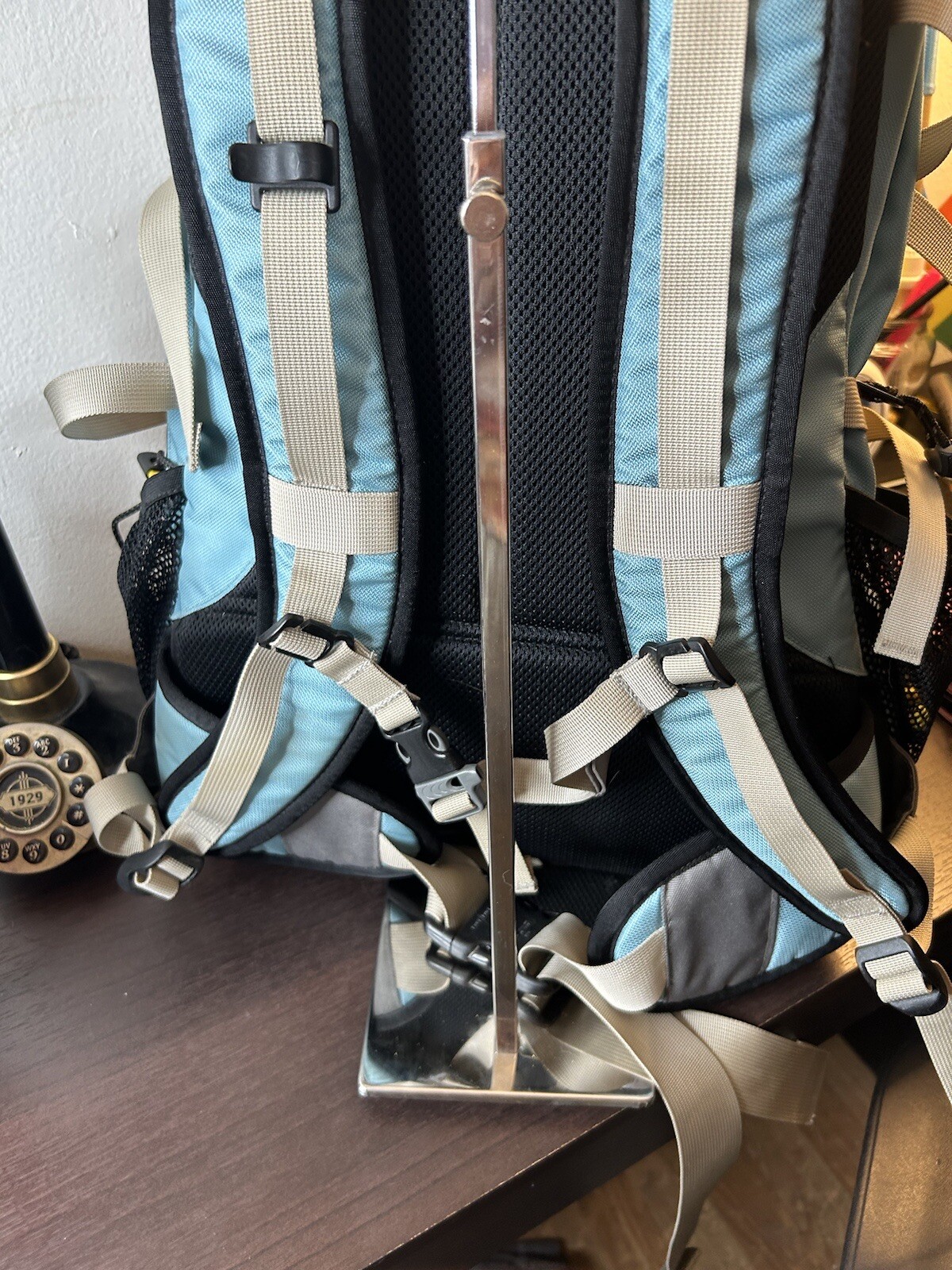 LL Bean Continental Rucksack Waxed Canvas & Leather Backpack Bag H2O eBay