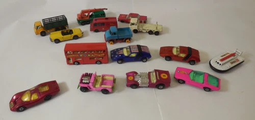 Vintage Matchbox Series & Speed Super Cars Made in England by Lesney - Lot of 15