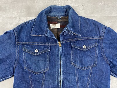 vintage MONTGOMERY WARD 101 DENIM JEAN BLANKET LINED JACKET vintage MONTGOMERY WARD 101 DENIM JEAN BLANKET LINED JACKET
