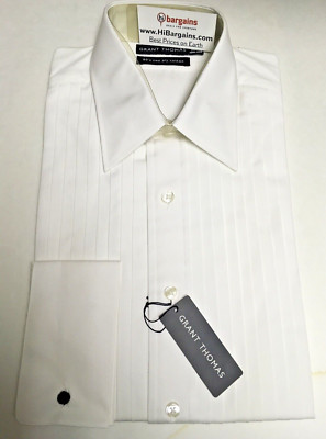 Men's Tuxedo White Shirt With French Cuff Size New in package assorted sizes