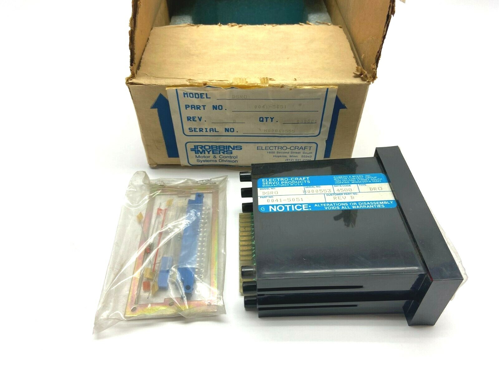 Electro Craft 0041-5051 DSR0 Digital Readout Module