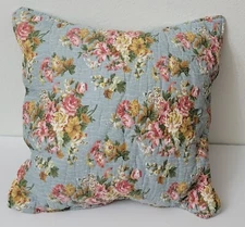 Boho Floral Pillow Multicolor 16 X 16"