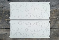 Longarm Quilting Groovy Pattern Boards Set of 2 Loop de Loop Design