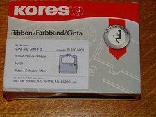 24 x Kores Farband für OKI ML 390 FB, schwarz