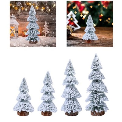 Schnee beflockt Weihnachtsbaum Mini Weihnachtsbaum Winter Deko kleines Display
