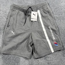 Puma BMW M Motorsport Mens Sweat Shorts Gray Heather Size Small NWT RAcing