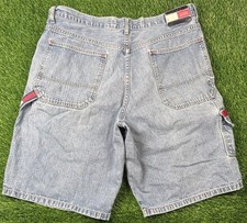 Vintage Tommy Hilfiger Carpenter Shorts Size 38 Y2k Baggy Skater Streetwear