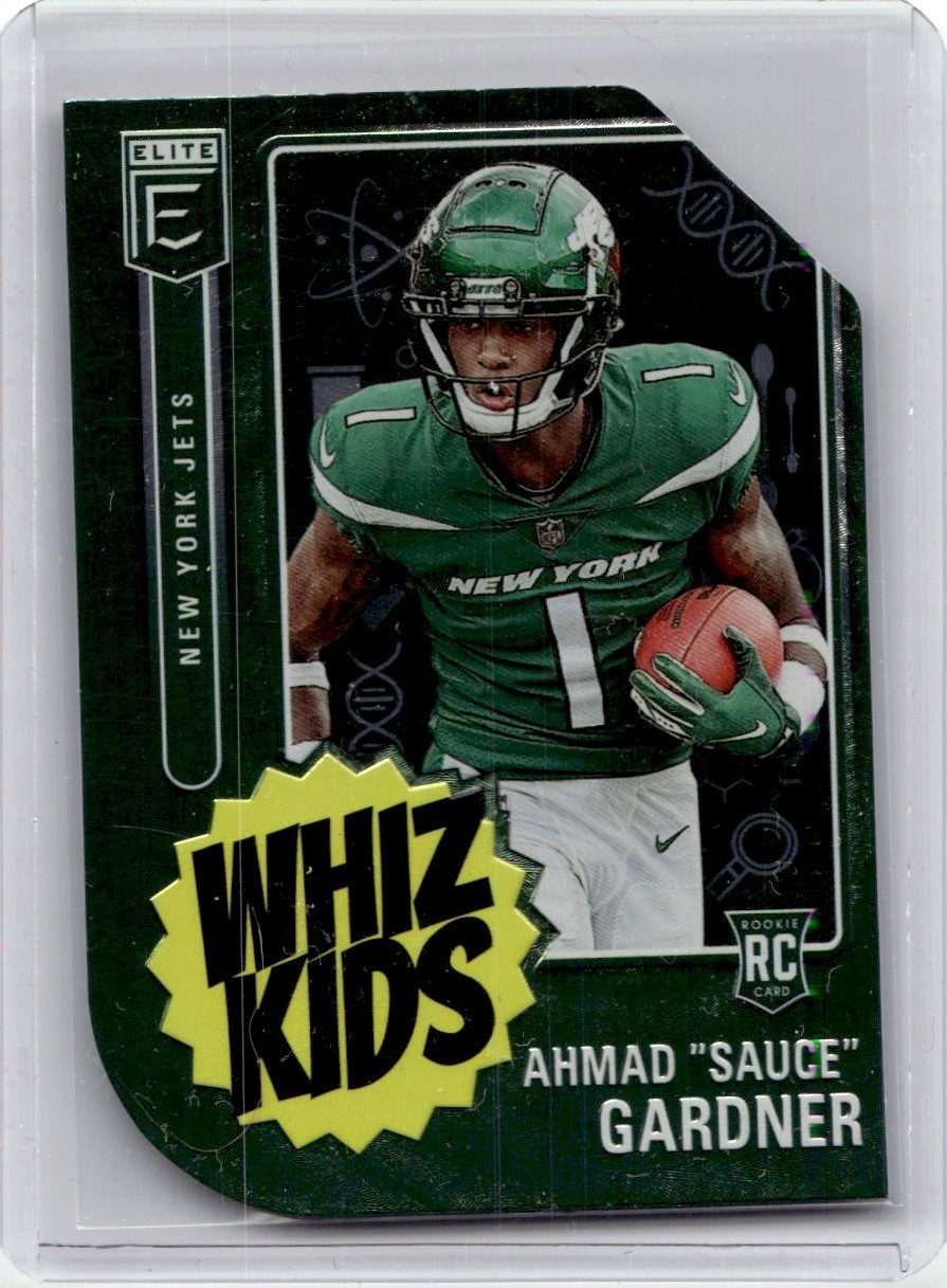 2022 DONRUSS ELITE WHIZ KIDS CASEE HIT SSP AHMAD SAUCE GARDNER RC NEW YORK JETS