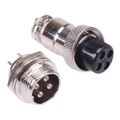 SWITCH ELECTRONICS 4 Way Pair Male Female M16 Metal Circular Connectors