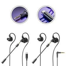 für hifi Kabelgebundene Kopfhörer für Gaming Noise Cancelling Abnehmbares – Bild 2