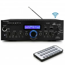 Pyle PDA5BU Bluetooth Home Mini Amplifier 200W Home Audio USB Receiver System