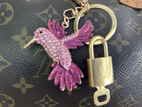 100% Auth Louis Vuitton Lock & Key with unbranded Bagcharm, Keycharm, Keychain