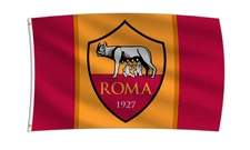 AS Roma Flag Banner 3X5 Ft The Yellow and Reds I Giallorossi Calcio Fans
