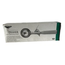 Vollrath 47144 1 5/8 oz Antimicrobial Yellow Disher No. 20 NSF 18-8 Stainless