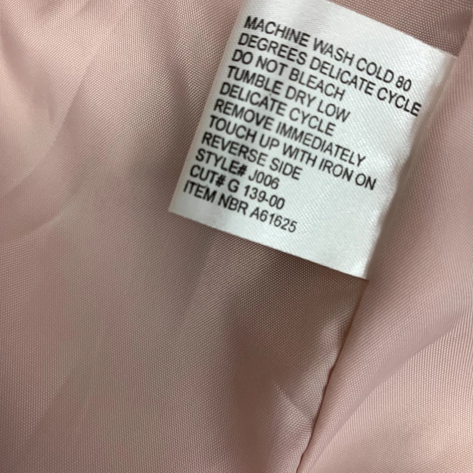 Chaqueta Blazer Vintage Años 90 Jessica Holbrook Plus Talla 1X Rosa Polvoriento Gamuza Cuero Foto 4 de 4